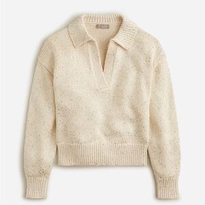 J. Crew Sequin Sweater-Polo